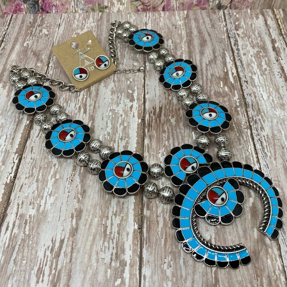 COPY - Squash Blossom Necklace Set